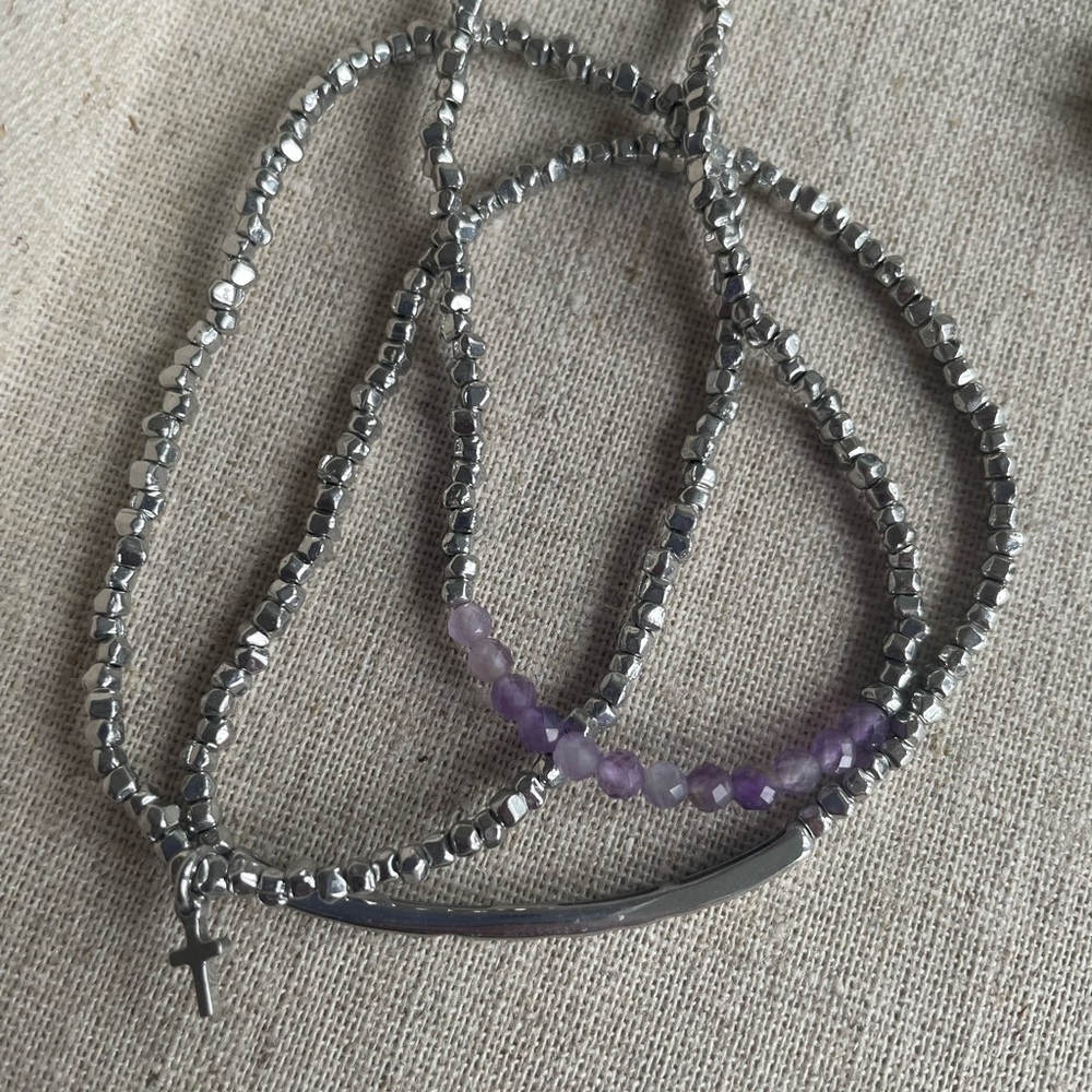 KEEP Collective Stretch Trio Silver Faith Set - Picture 4 of 4